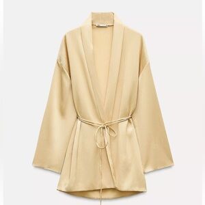 Zara Set Elegant Cream Kimono